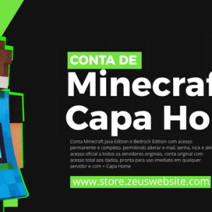 MINECRAFT FULL ACESSO + CAPA HOME (GARANTIA ETERNA)