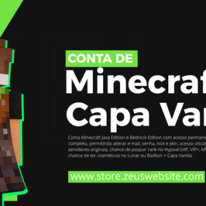 MINECRAFT FULL ACESSO + VANILLA (GARANTIA ETERNA)